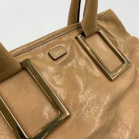  Chloe クロエ レザー エテル ハンドバッグ トートバッグ ベージュ 現状渡し 