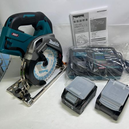  MAKITA マキタ 充電式マルノコ 40Vmax青 刃径165mm/切込66mm 2.5Ah バッテリ・充電器・ケース付 HS001GRDX グリーン 未使用品