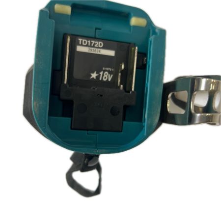  MAKITA マキタ 充電式インパクトドライバ 18V 6Ah バッテリ1本(充電回数78回） 充電器 付 TD172DRGX ブルー 程度Ｂ