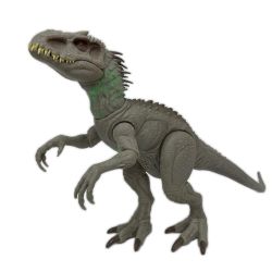 〇〇 MATTEL ジュラシックワールド スーパーアクション! ひかるインドミナス・レックス HNT63 Aランク