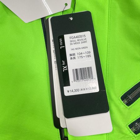 OAKLEY スポーツウェア Skull Revolve 3D Mock Shirt sizeXL FOA403515 Neon Green