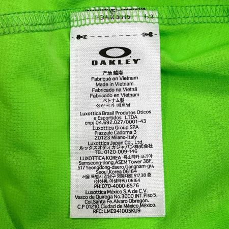 OAKLEY スポーツウェア Skull Revolve 3D Mock Shirt sizeXL FOA403515 Neon Green