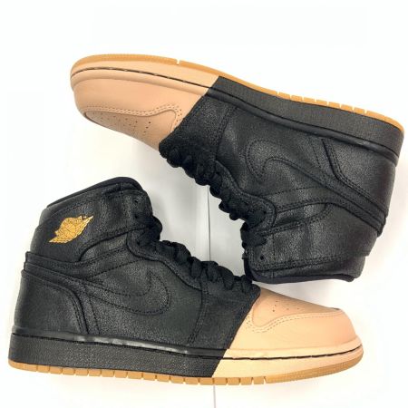 NIKE ナイキ AirJordan 1  エアジョーダン1 Retro High Premium スニーカー 24.5cm AH7389-007 サーモンピンク×ブラック x ピンク 未使用
