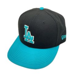 〇〇 NEWERA ニューエラ 帽子 キャップ 59FIFTY Los Angeles Dodgers 7 1/2（59.6cm） ブラック Aランク