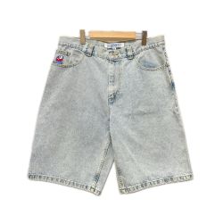 〇〇 POLAR SKATE CO. ポーラースケートカンパニー メンズ デニムパンツ BIG BOY SHORTS SIZEXL PSC-SU22-BIGBOYSHORT-LBLU Light Blue Aランク