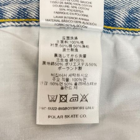  POLAR SKATE CO. ポーラースケートカンパニー メンズ デニムパンツ BIG BOY SHORTS SIZEXL PSC-SU22-BIGBOYSHORT-LBLU Light Blue