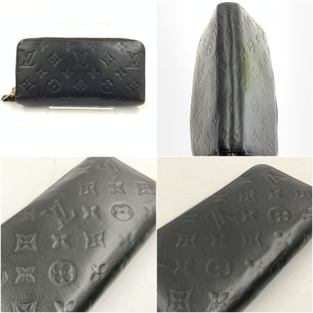 LOUIS VUITTON ルイヴィトン モノグラム アンプラント ジッピーウォレット ラウンドファスナー長財布 M62121 ブラック 現状渡し 