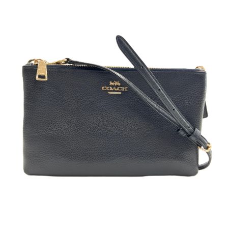 COACH コーチ レザー ショルダーバッグ F38273 ネイビー