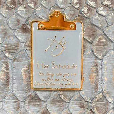 Her Schedule ハースケジュール レディース 長財布 パイソン ブルー