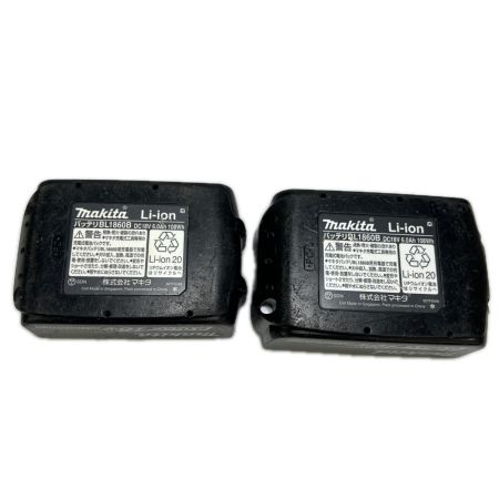  MAKITA マキタ 充電式インパクトドライバ 18V 6Ah バッテリ2本 充電器 ケース付 TD173D ブラック 程度Ｂ