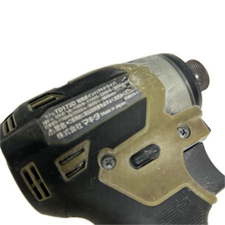  MAKITA マキタ 充電式インパクトドライバ 18V 6Ah バッテリ2本 充電器 ケース付 TD173D ブラック 程度Ｂ