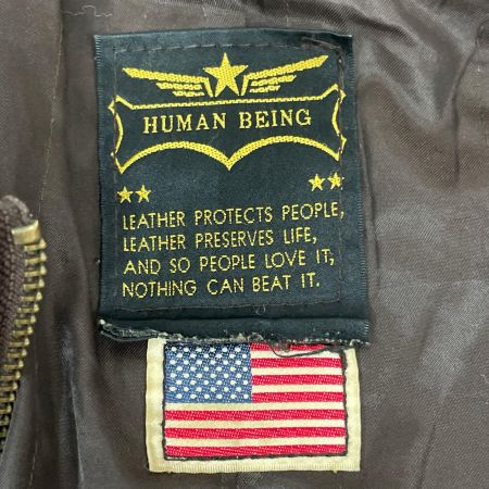  HUMAN BEING ヒューマンビーイング メンズ レザージャケット 牛革 1565 ブラウン