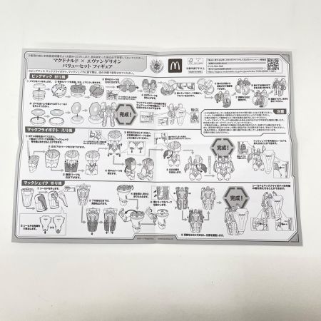 マクドナルド×エヴァンゲリオン バリューセット フィギュア マックシェイク零号機＆ビッグマック初号機＆マックフライポテト弐号機 (キャンペーン限定)