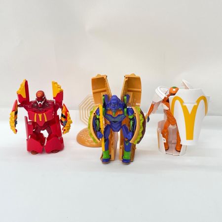 マクドナルド×エヴァンゲリオン バリューセット フィギュア マックシェイク零号機＆ビッグマック初号機＆マックフライポテト弐号機 (キャンペーン限定)