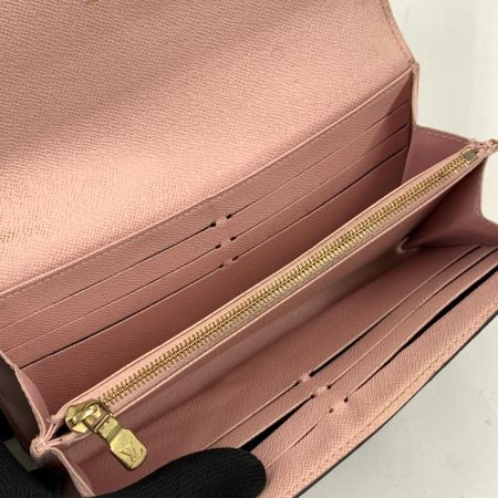  LOUIS VUITTON ルイヴィトン ダミエ ポルトフォイユ サラ 二つ折り長財布  N60114 ブラウン