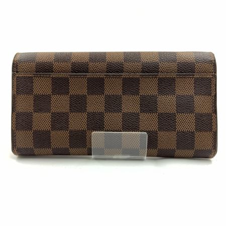  LOUIS VUITTON ルイヴィトン ダミエ ポルトフォイユ サラ 二つ折り長財布  N60114 ブラウン
