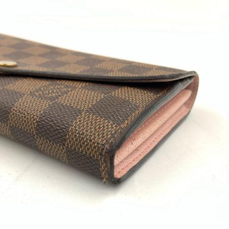  LOUIS VUITTON ルイヴィトン ダミエ ポルトフォイユ サラ 二つ折り長財布  N60114 ブラウン