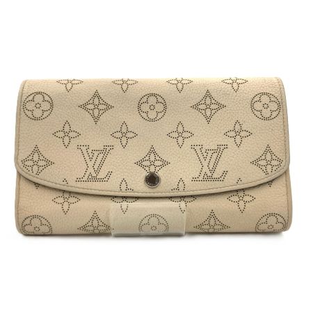  LOUIS VUITTON ルイヴィトン マヒナ ポルトフォイユ イリス 二つ折り長財布 M60177 アイボリー 現状渡し