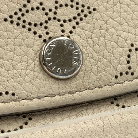  LOUIS VUITTON ルイヴィトン マヒナ ポルトフォイユ イリス 二つ折り長財布 M60177 アイボリー 現状渡し