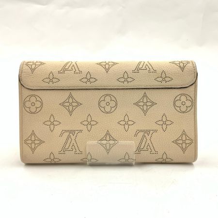  LOUIS VUITTON ルイヴィトン マヒナ ポルトフォイユ イリス 二つ折り長財布 M60177 アイボリー 現状渡し