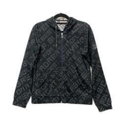 〇〇 adabat アダバット ゴルフウェア レディース ロゴデザイン フルジップパーカー SIZE 36 BC119-17900AG ブラック Aランク