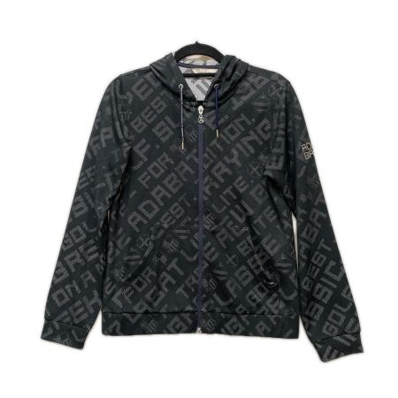  adabat アダバット ゴルフウェア レディース ロゴデザイン フルジップパーカー SIZE 36 BC119-17900AG ブラック