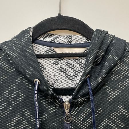  adabat アダバット ゴルフウェア レディース ロゴデザイン フルジップパーカー SIZE 36 BC119-17900AG ブラック