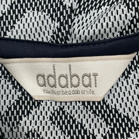  adabat アダバット ゴルフウェア レディース ロゴデザイン フルジップパーカー SIZE 36 BC119-17900AG ブラック