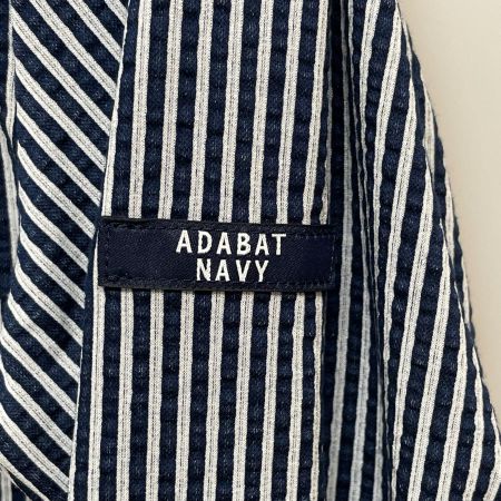 adabat アダバット ゴルフウェア レディース ADABAT NAVY 吸水速乾 サッカー長袖シャツ SIZE S BE119-84942 ネイビー