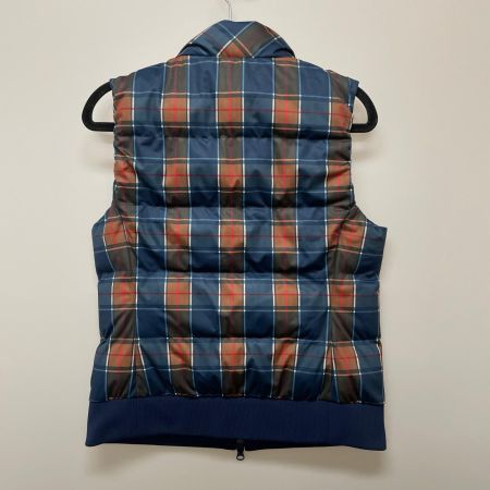  adabat アダバット ゴルフウエア レディース ストレッチ 撥水 タータンチェック中綿ベスト SIZE M BE119-24050AG ネイビー x ブラウン