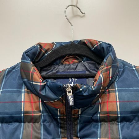  adabat アダバット ゴルフウエア レディース ストレッチ 撥水 タータンチェック中綿ベスト SIZE M BE119-24050AG ネイビー x ブラウン