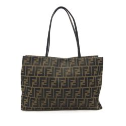 FENDI フェンディ ズッカ トートバッグ ショッピングバッグ  305 8BH040028 ブラウン 現状渡し  Cランク