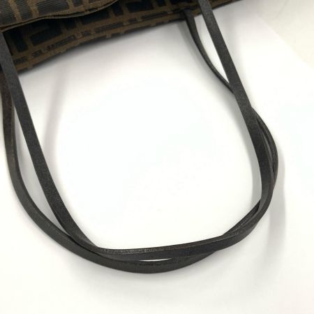 FENDI フェンディ ズッカ トートバッグ ショッピングバッグ  305 8BH040028 ブラウン 現状渡し 