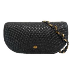 BALLY バリ レディース ショルダーバッグ キルティング チェーンショルダー ブラック Bランク
