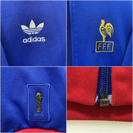 adidas アディダス フランス代表 W杯 トラックジャケット Sサイズ AK9001 ブルー x レッド