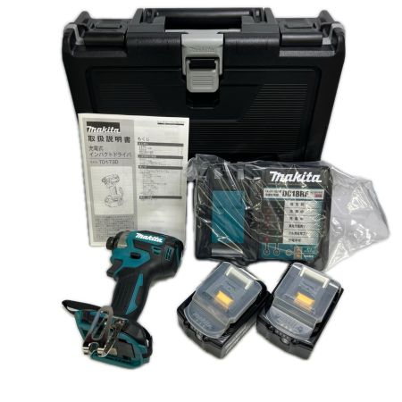 MAKITA マキタ 充電式インパクトドライバ 18V 6Ah バッテリ2本・充電器 ケース付  TD173DRGX 未使用品