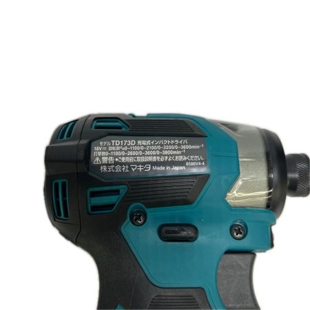 MAKITA マキタ 充電式インパクトドライバ 18V 6Ah バッテリ2本・充電器 ケース付  TD173DRGX 未使用品