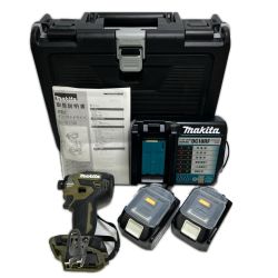 MAKITA マキタ 充電式インパクトドライバ 18V 6Ah バッテリ2本・充電器 ケース付 TD173DRGXO オリーブ 程度A Aランク