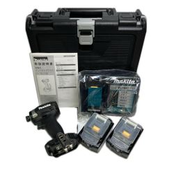 MAKITA マキタ 充電式インパクトドライバ 18V 6Ah バッテリ2本・充電器 ケース付 TD173DRGXB ブラック 未使用品 Sランク