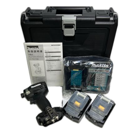 MAKITA マキタ 充電式インパクトドライバ 18V 6Ah バッテリ2本・充電器 ケース付 TD173DRGXB ブラック 未使用品