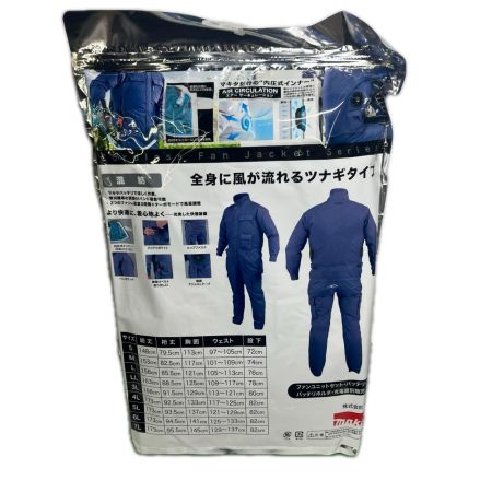 MAKITA マキタ 充電式ファンジャケット 綿・ポリエステル混紡 紺 L 本体のみ FJ502DZLN ブルー 未使用品