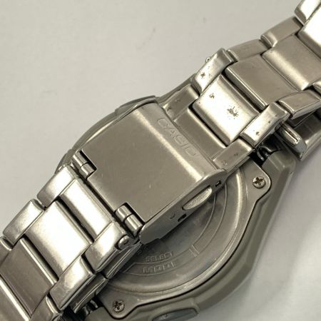 CASIO カシオ ウェーブセプター メンズ ソーラー電波クォーツ 腕時計 WVA-M600 シルバー x ネイビー