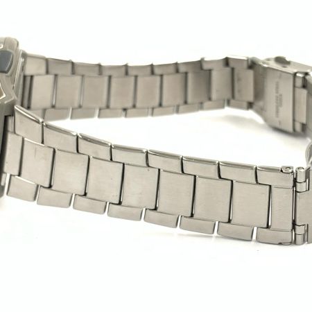 CASIO カシオ ウェーブセプター メンズ ソーラー電波クォーツ 腕時計 WVA-M600 シルバー x ネイビー
