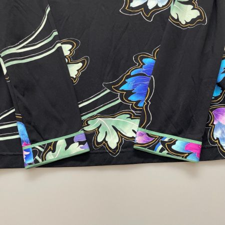 LEONARD レオナール レディース カットソー 花柄 ハイネック size36 ブラック