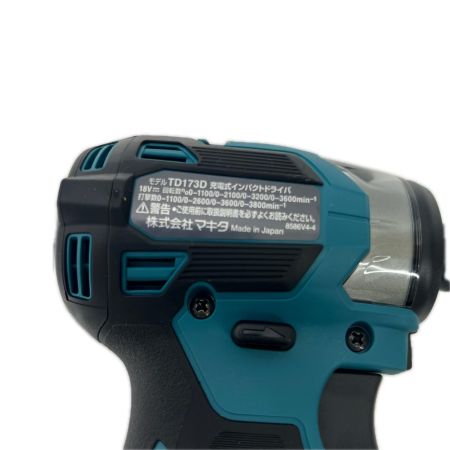 MAKITA マキタ 充電式インパクトドライバ 18V 6Ah バッテリ2本・充電器 ケース付 TD173DRGX ブルー 未使用品