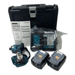 MAKITA マキタ 充電式インパクトドライバ 18V 6Ah バッテリ2本・充電器 ケース付 TD173DRGX ブルー 未使用品 Sランク