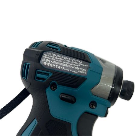 MAKITA マキタ 充電式インパクトドライバ 18V 6Ah バッテリ2本・充電器 ケース付 TD173DRGX ブルー 未使用品