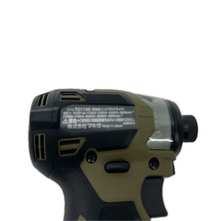 MAKITA マキタ 充電式インパクトドライバ 18V 6Ah バッテリ2本・充電器 ケース付  TD173DRGXO オリーブ 未使用品