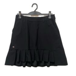 TOMMY HILFIGER トミーヒルフィガー ゴルフウェア スカート フレアタック ナイロンスカート SIZE L THLA341 ブラック Bランク