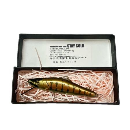 STAY GOLD ステイゴールド 黒金アマゴOB ブラックフラッグ ルアー ミノー  BLAKFLAG 60S 未使用品